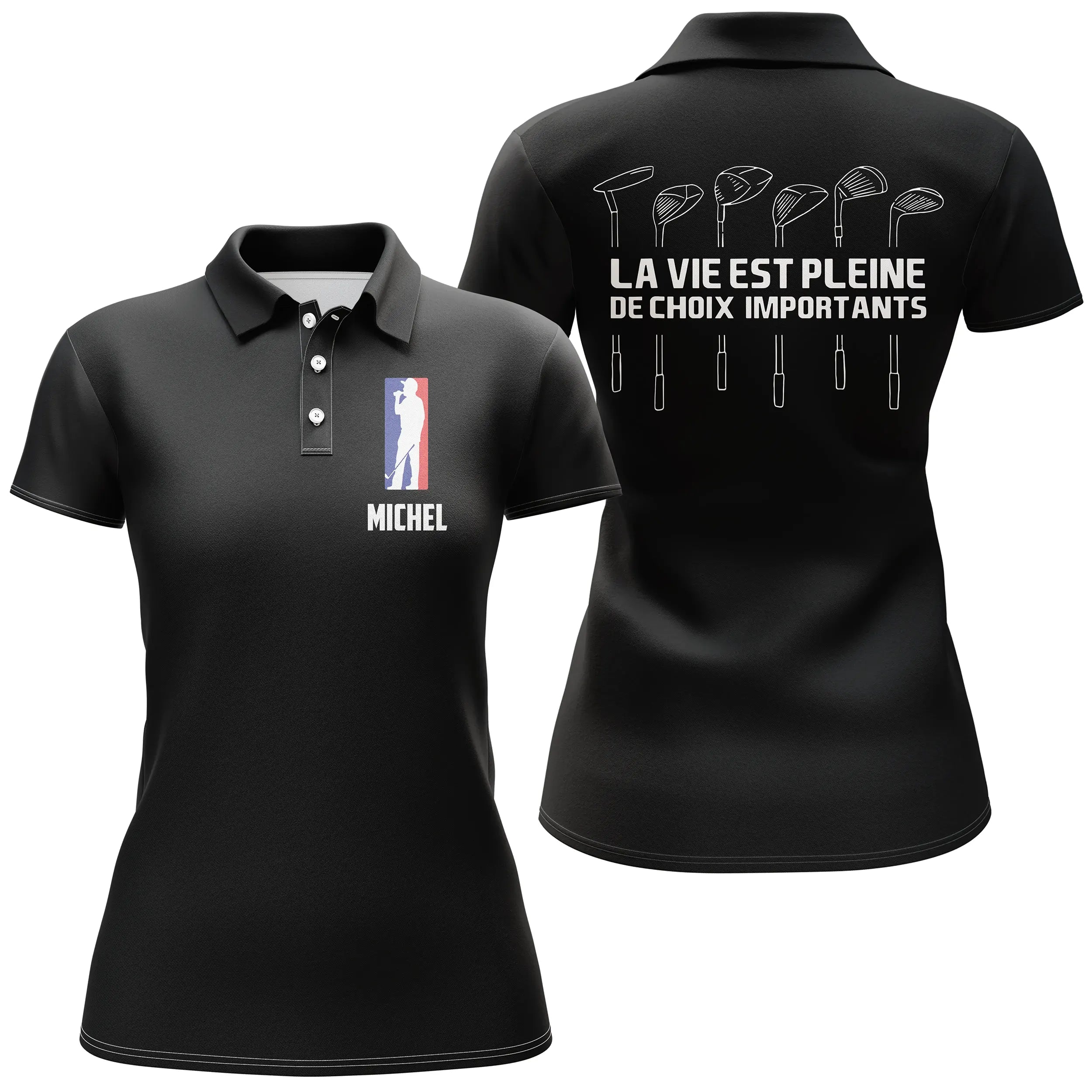 Polo Golf Homme Femme, Polo Personnalisé Golfeur, Cadeau Original - CT10082217