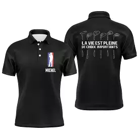 Polo Golf Homme Femme, Polo Personnalisé Golfeur, Cadeau Original - CT10082217