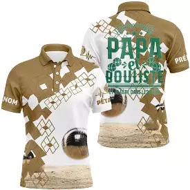 Polo Shirt, Personalized Boules Lover Gift, Two Titles - CT03122224.