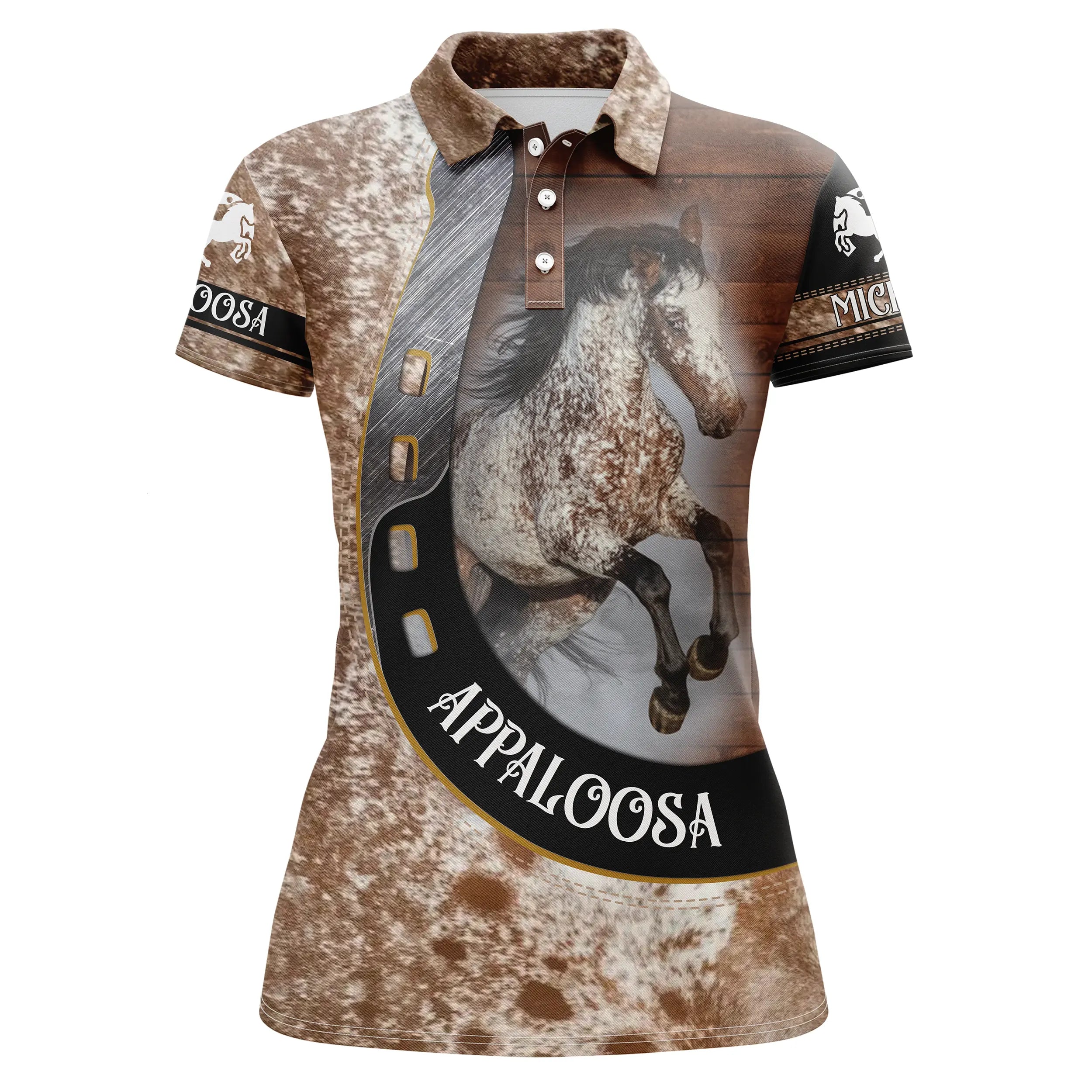 Polo équestre pour hommes et femmes, cheval Appaloosa, cadeau personnalisé pour les passionnés de chevaux - CT05072209P