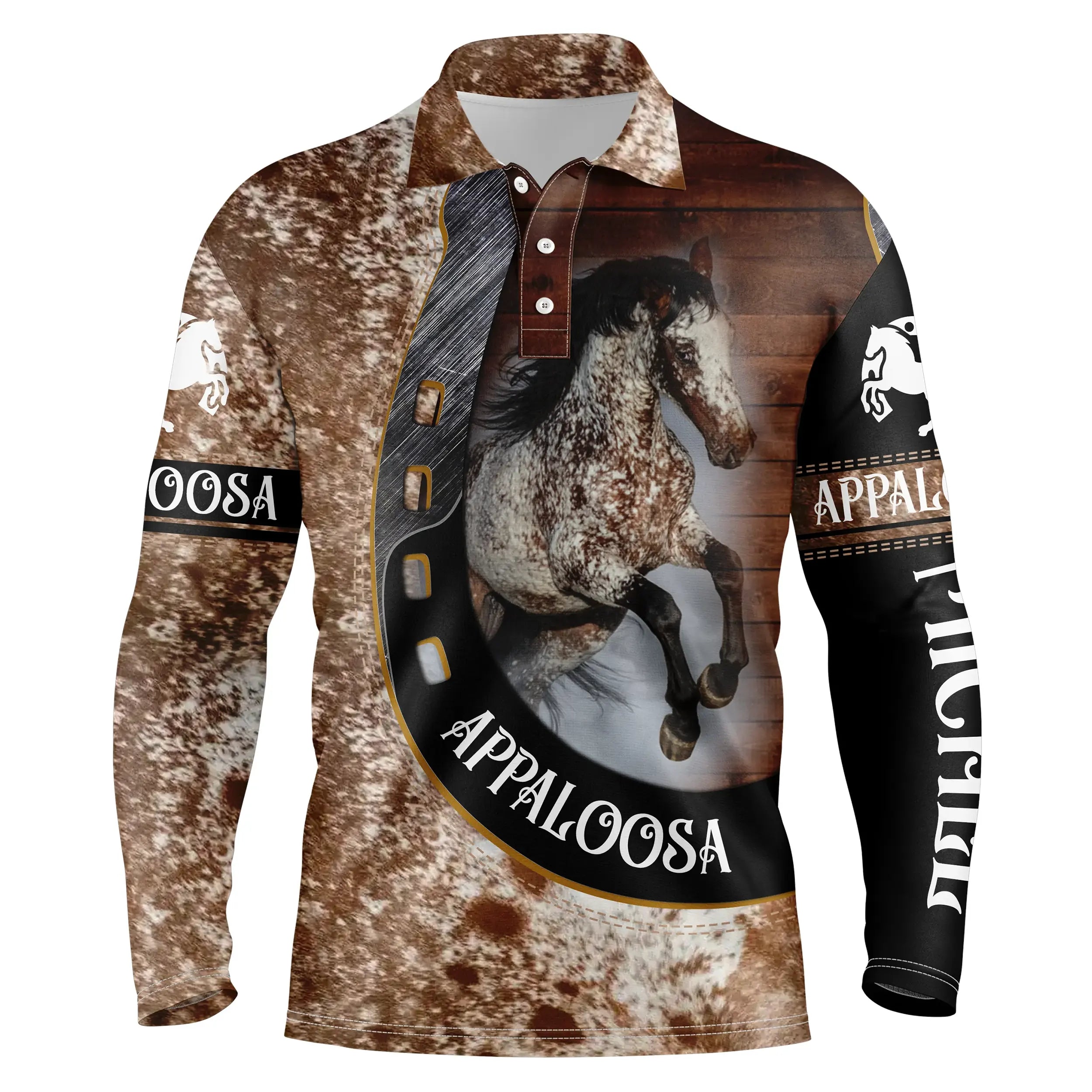 Polo équestre pour hommes et femmes, cheval Appaloosa, cadeau personnalisé pour les passionnés de chevaux - CT05072209P