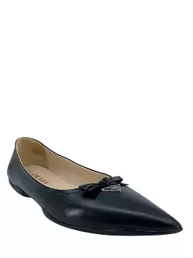 Prada Leather Pointed Toe Flats Size 7