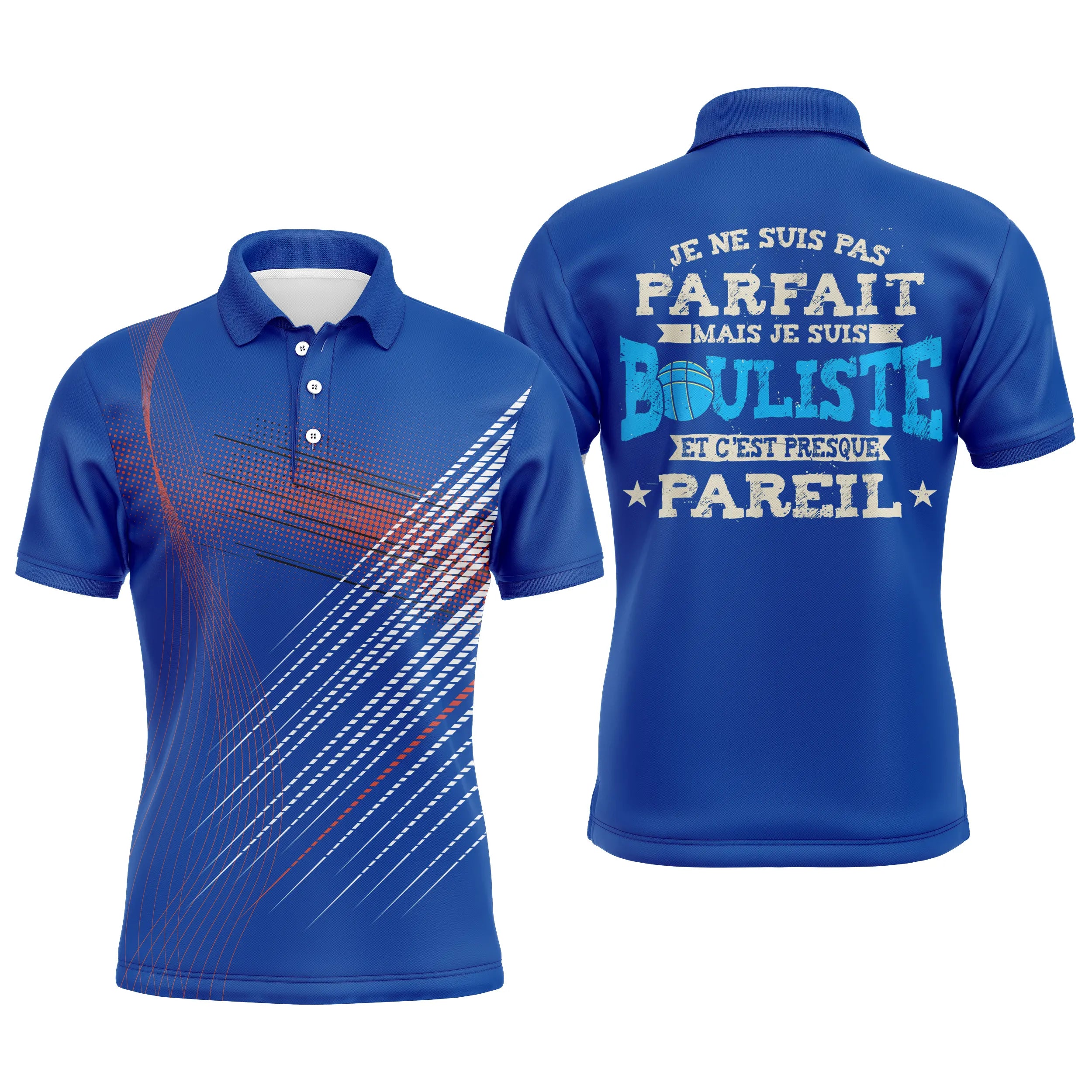 Pétanque Polo Sport, Humorous Boule Player Gift, Imperfect But Passionate - CT10112224