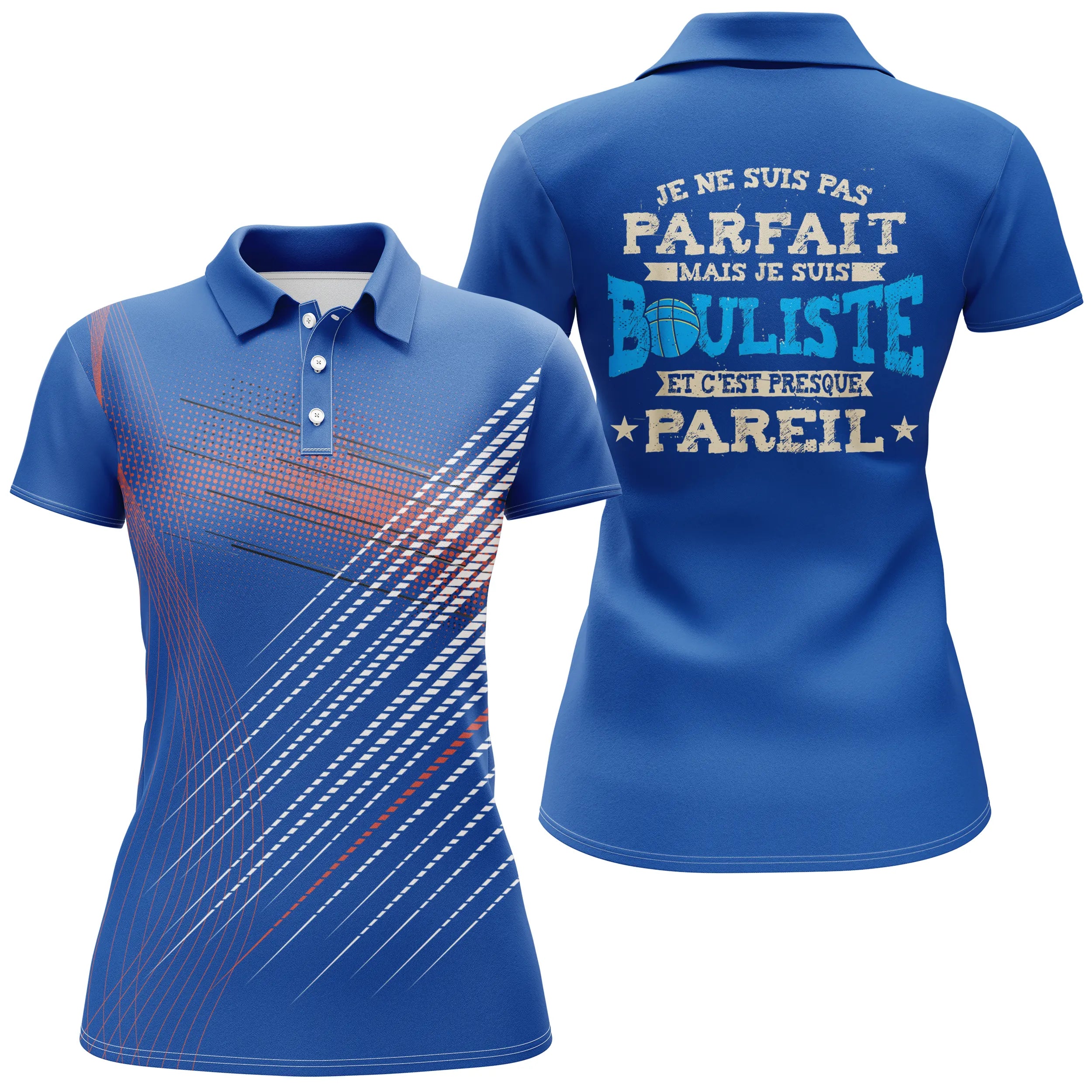 Pétanque Polo Sport, Humorous Boule Player Gift, Imperfect But Passionate - CT10112224