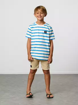 Radicool Dude Striped Beach Tee - 6yr, 7yr.