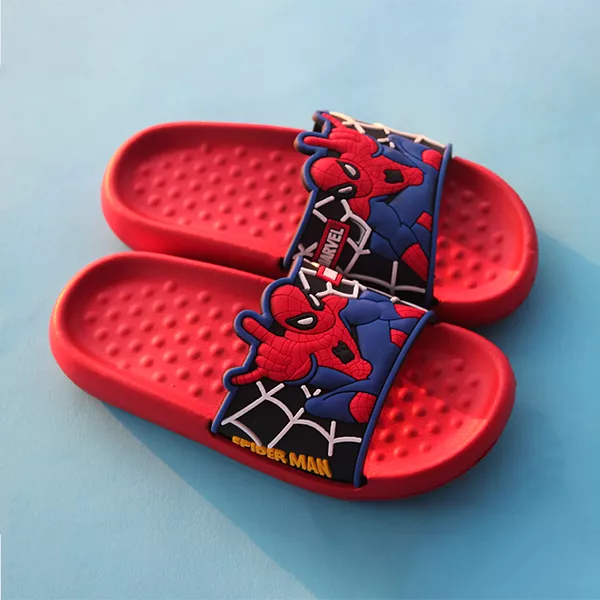 Red Kids Cozy Soft Slippers