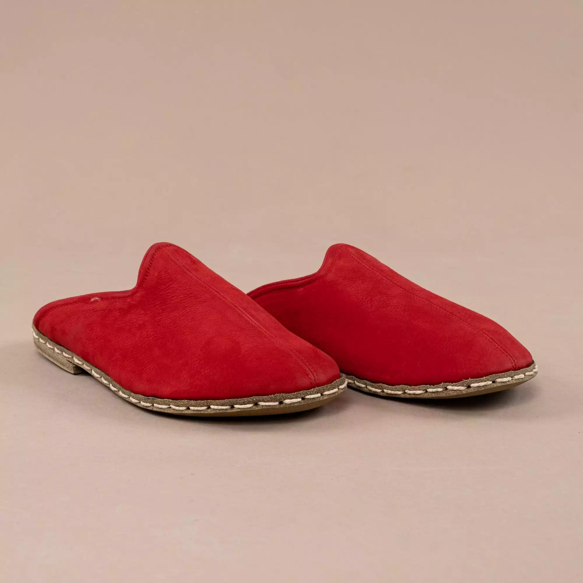 Red Men's Barefoot Slippers