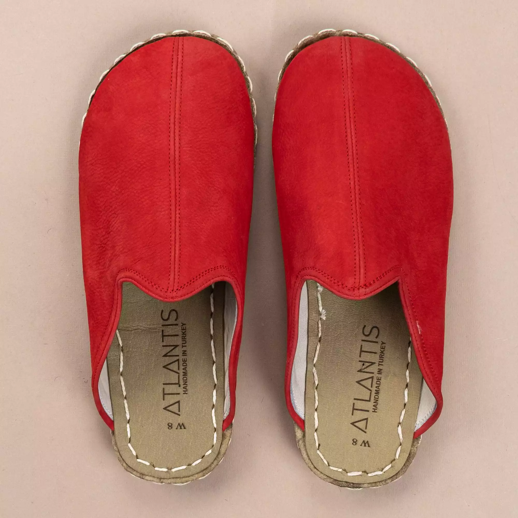 Red Men's Barefoot Slippers