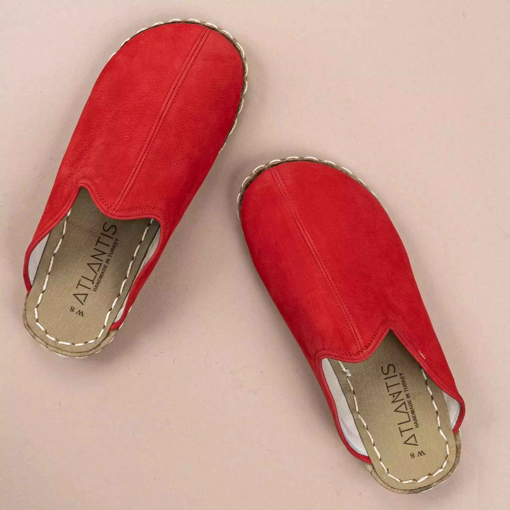 Red Men's Barefoot Slippers