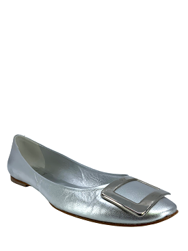 Roger Vivier Belle Vivier Metal Buckle Ballerinas Size 9 — Women's Shoes