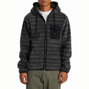 RVCA Hawthorne Zip Fleece in Open Grey