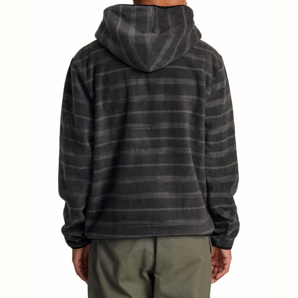 RVCA Hawthorne Zip Fleece in Open Grey