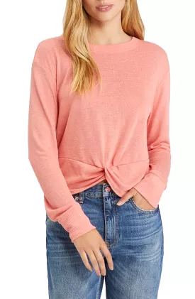 Sanctuary Women's Knotted Tee - Apricot - Buy Now