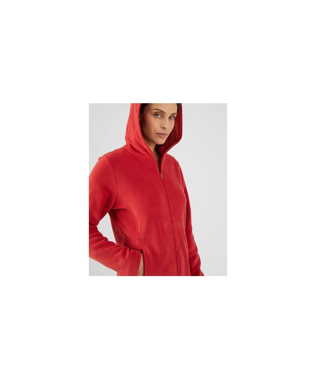 Soft Hooded Zip-up Fleece for Skin