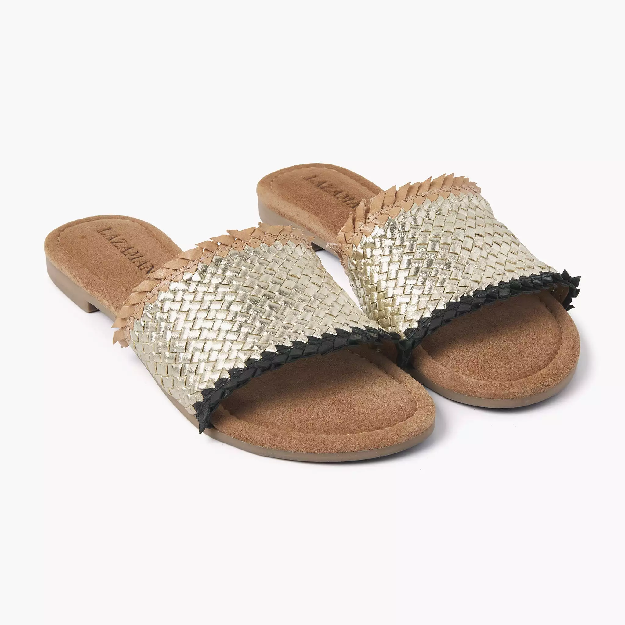 Slippers for Women Gold Black - Size 33.486.