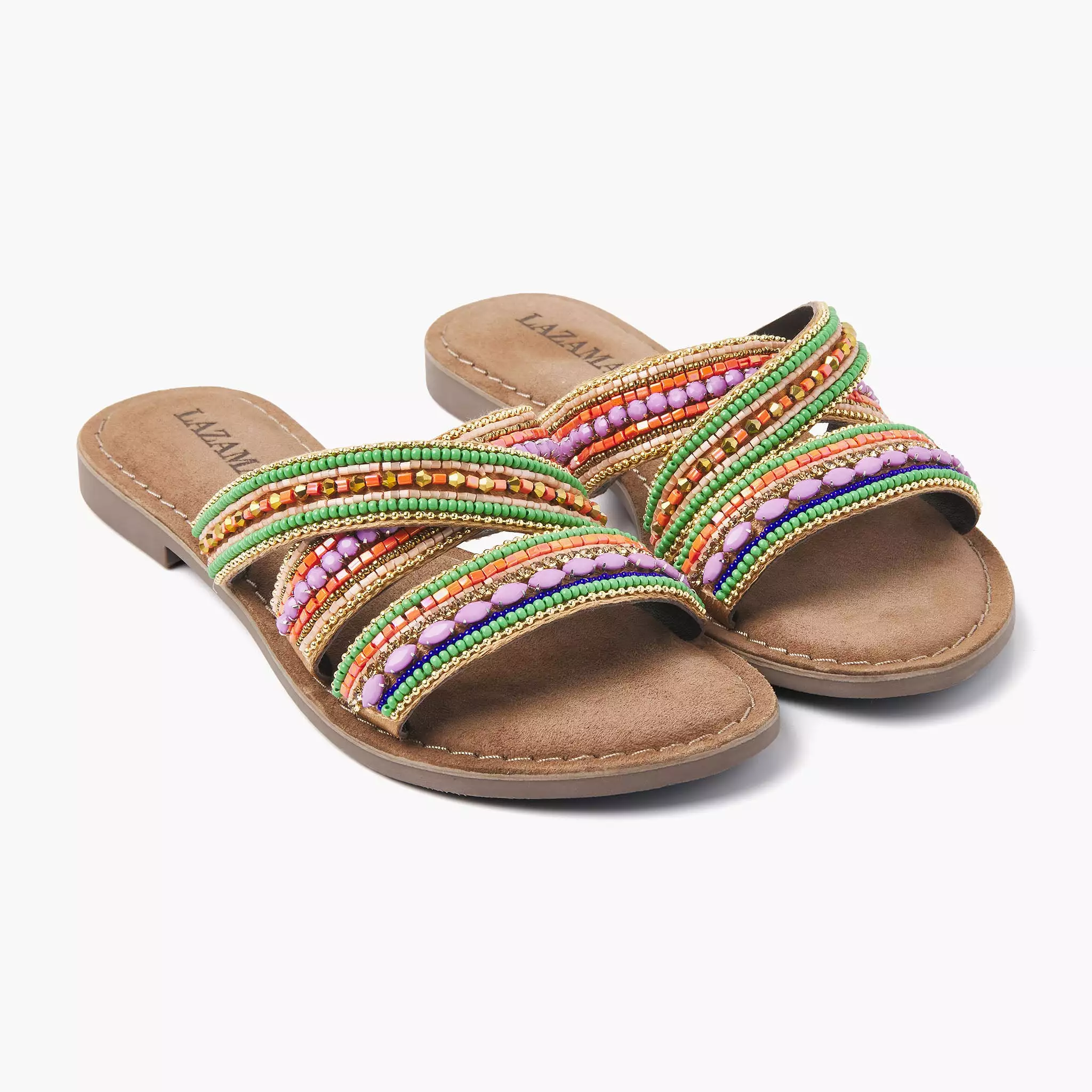 Slippers for women - Lilac Multi color, price 75.474