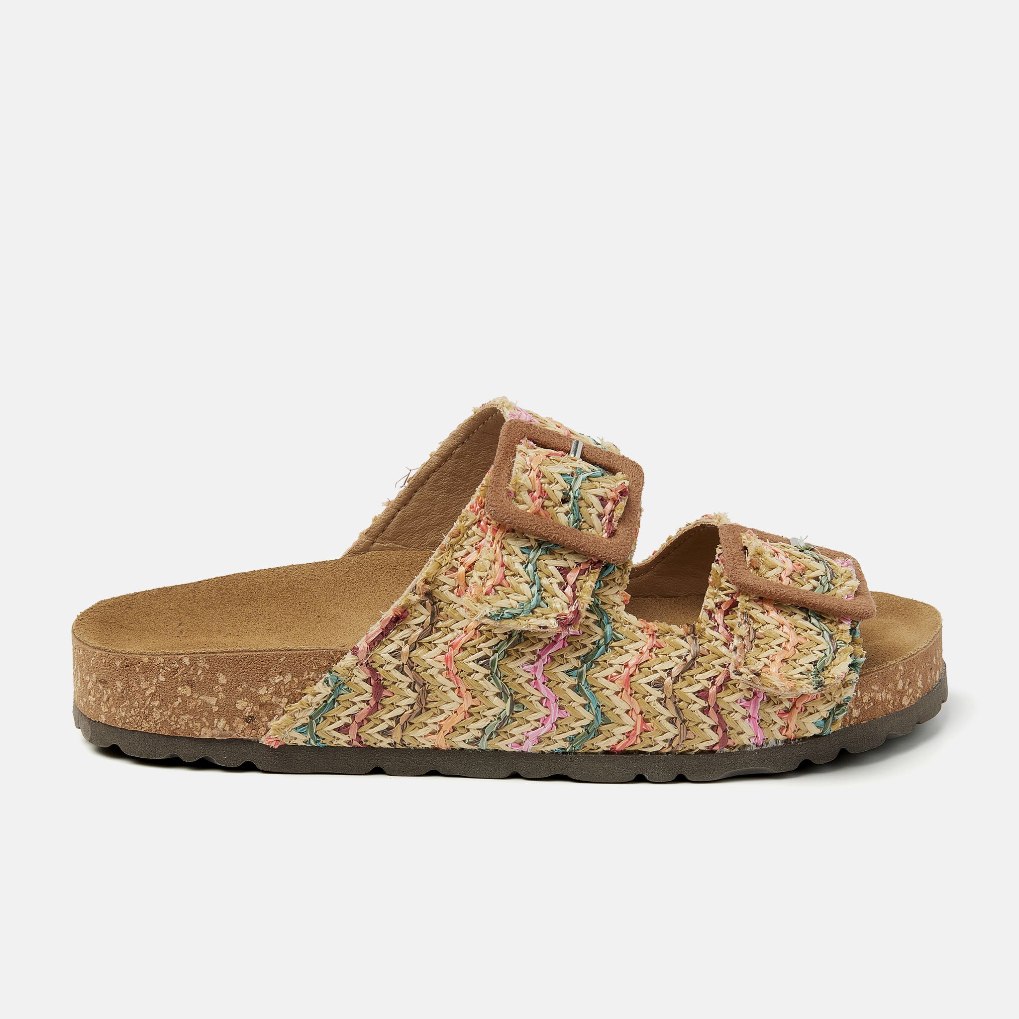 Sofia Raffia Women's Slippers, Multi