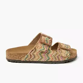 Sofia Raffia Women's Slippers, Multi