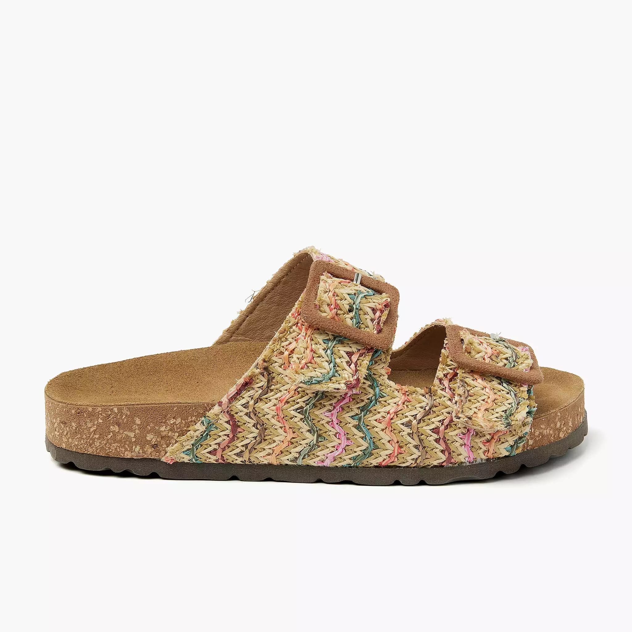 Sofia Raffia Women's Slippers Multicolor