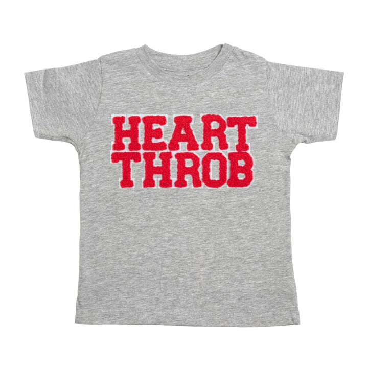 Sweet Wink Heart Throb Gray Short Sleeve Tee