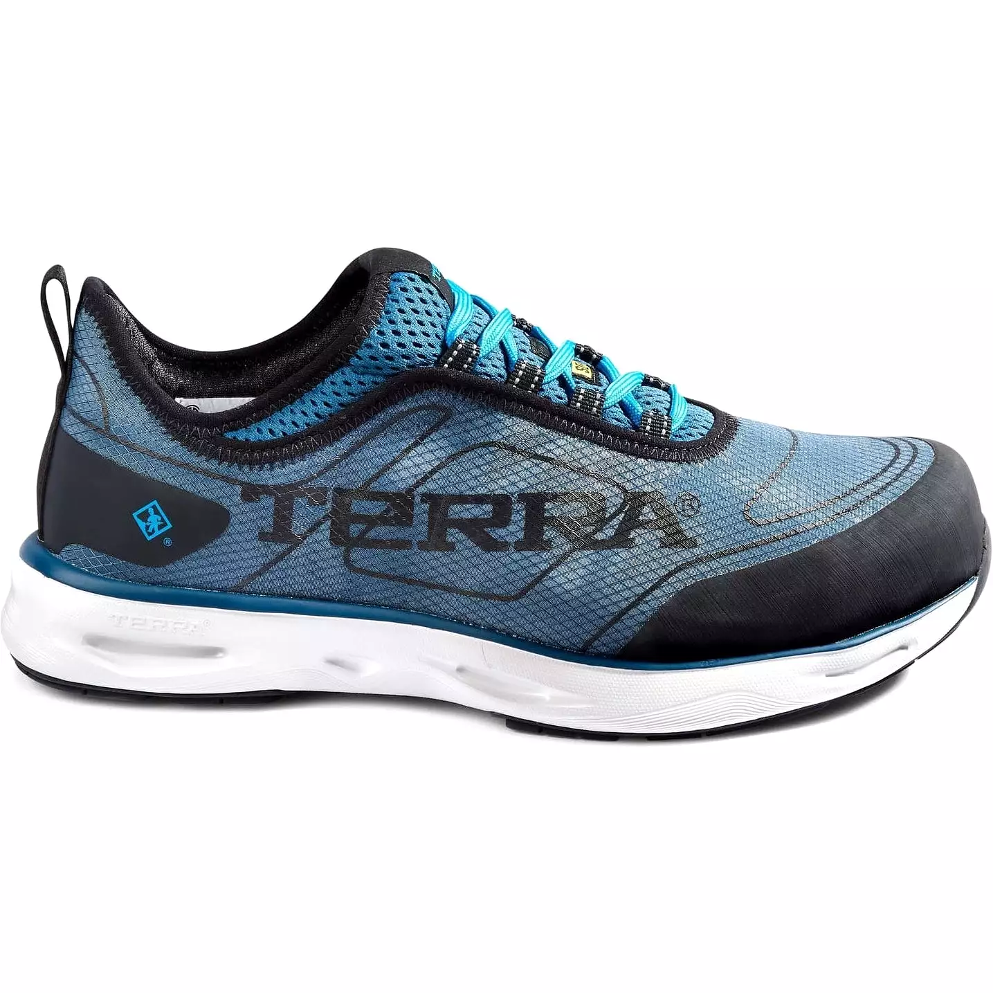 Terra Men's Athletic Safety Work Shoe, Blue - 4NS2BB | Low Nano CT