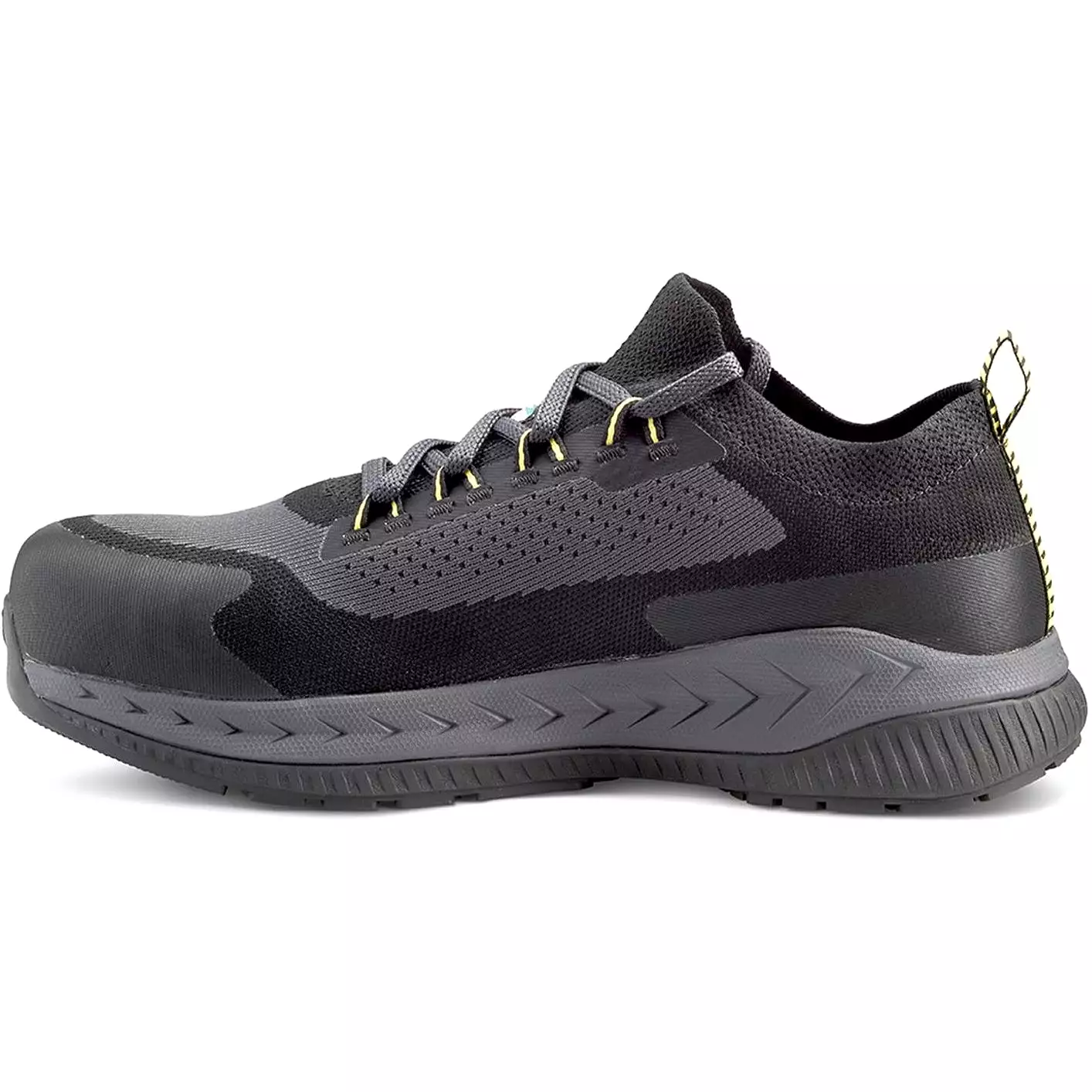 Terra Men's Black Slip Resistant Work Shoe with Composite Toe- 4T8NBY