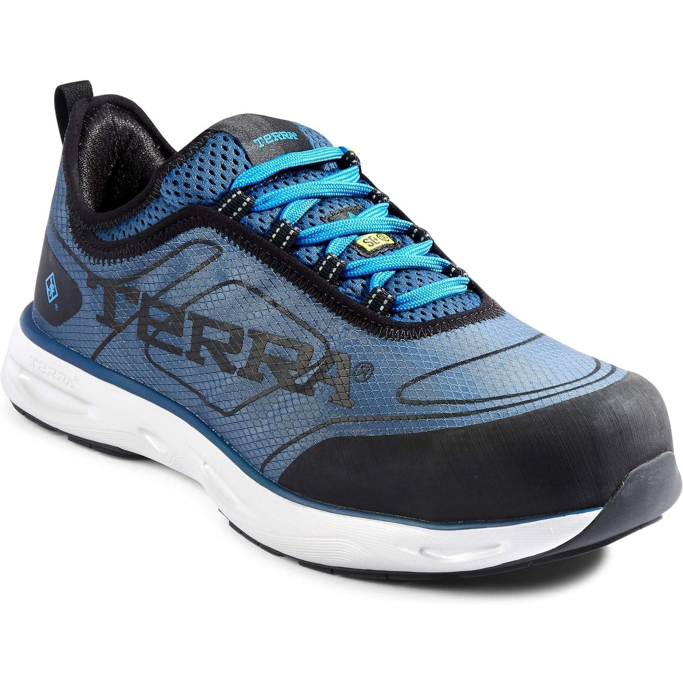 Terra Men's Low Nano CT Athletic Safety Work Shoe - Blue - 4NS2BB