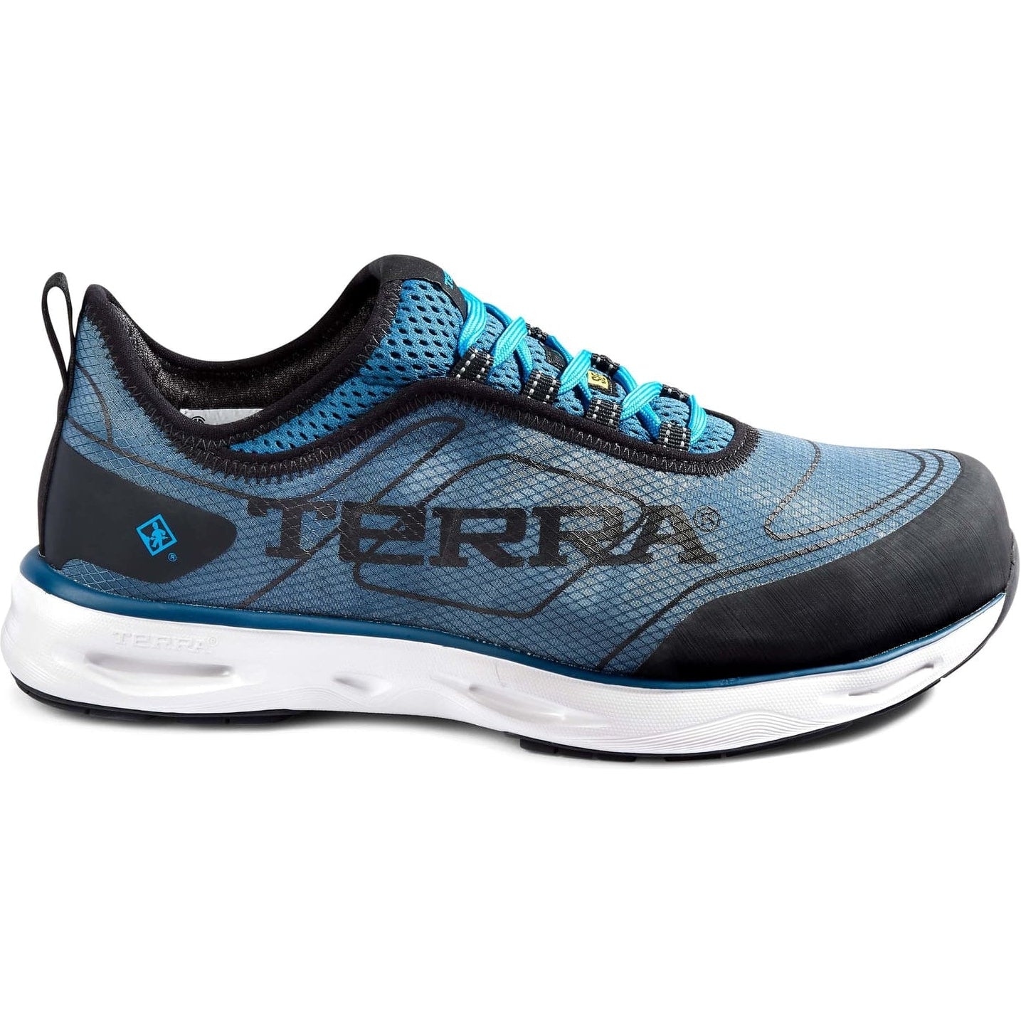 Terra Men's Low Nano CT Athletic Safety Work Shoe - Blue - 4NS2BB