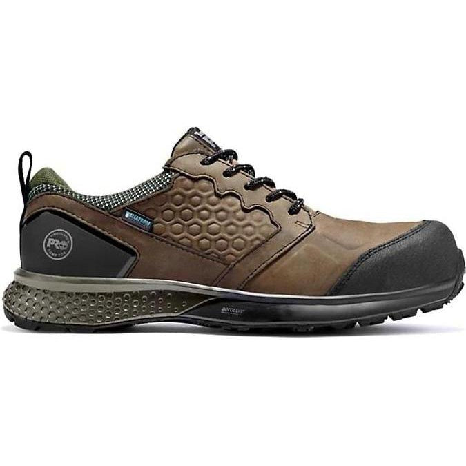 Timberland Pro Men's Reaxion Composite Toe Waterproof Work Shoe Brown