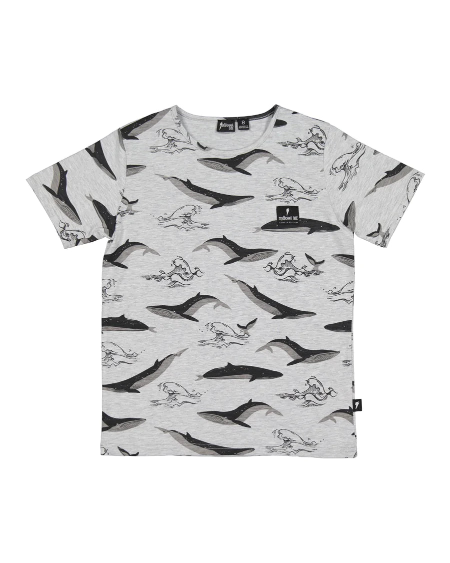 tropical whale t-shirt