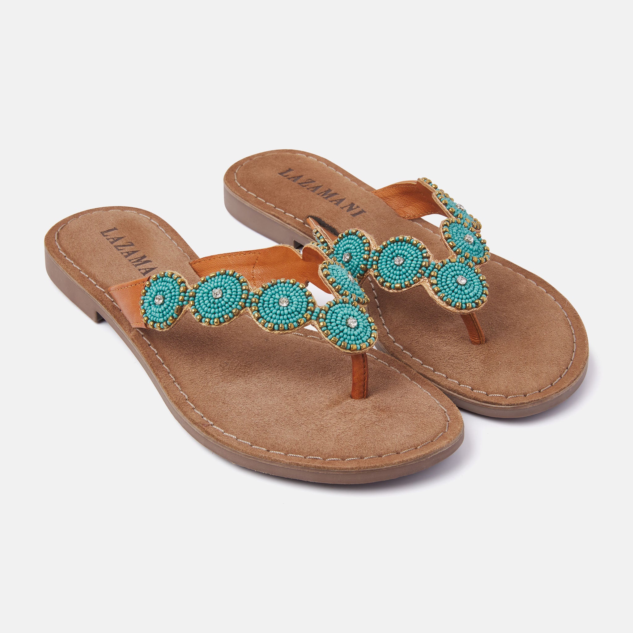 Turquoise Women's Slippers 75.453