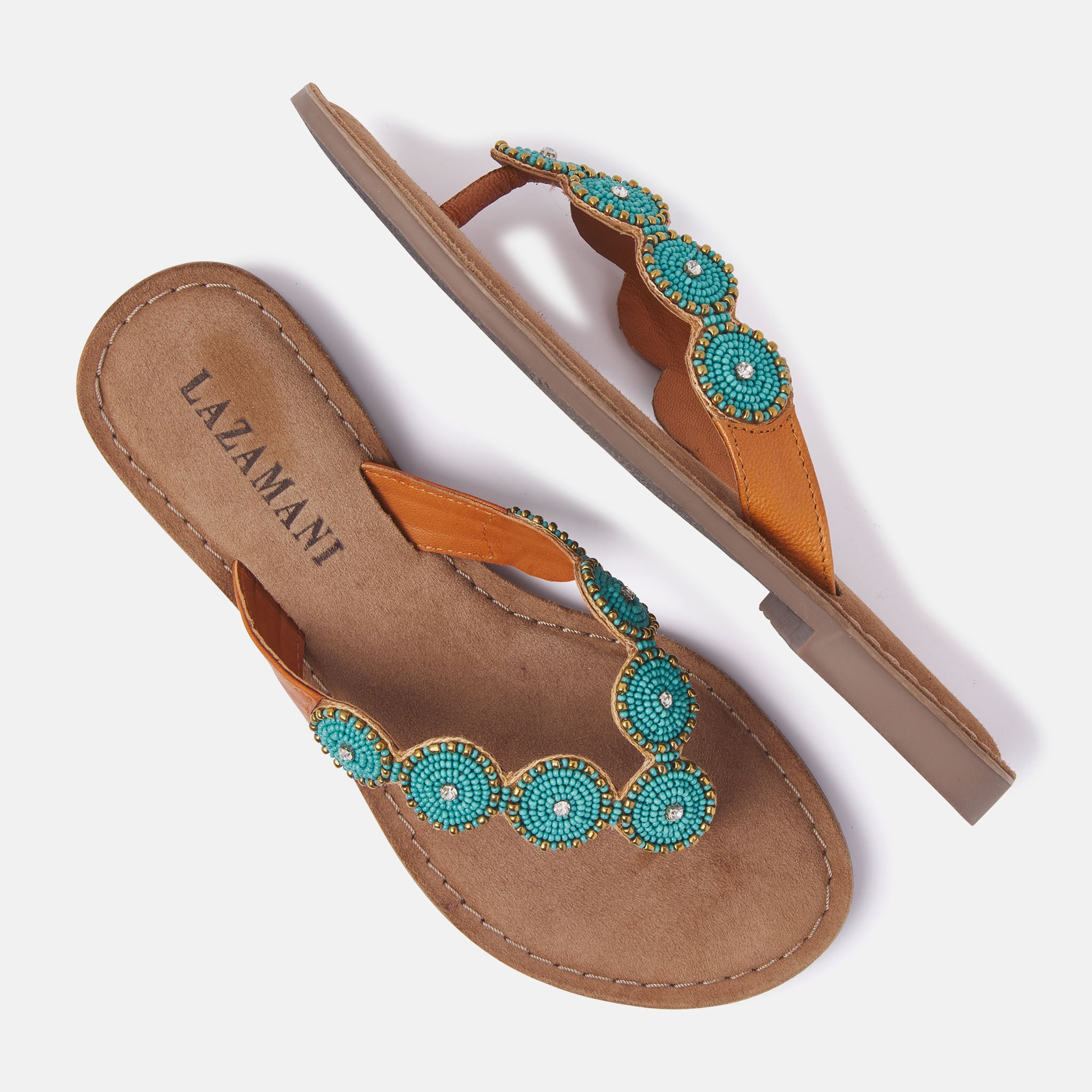 Turquoise Women's Slippers 75.453