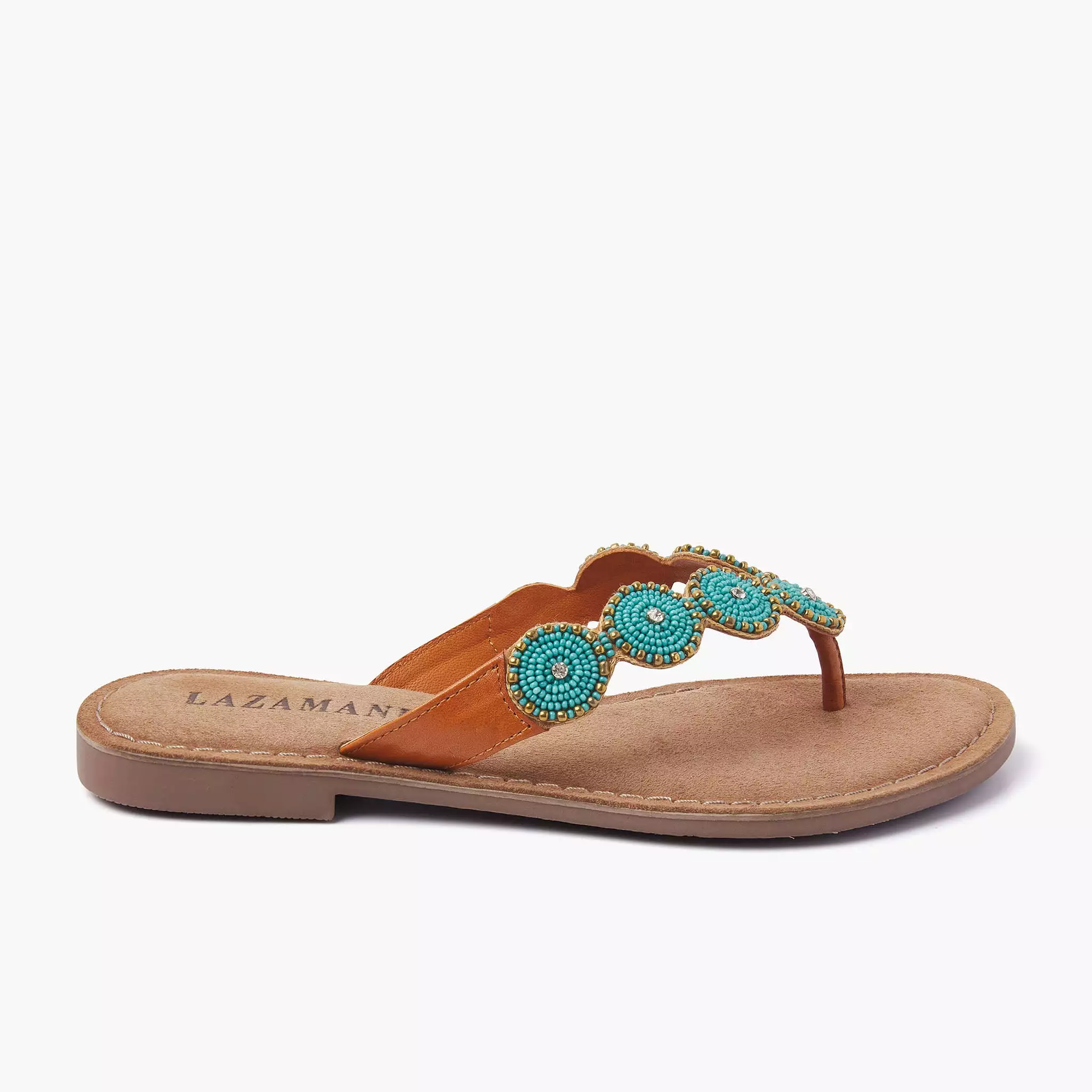 Turquoise Women's Slippers Size 75.453