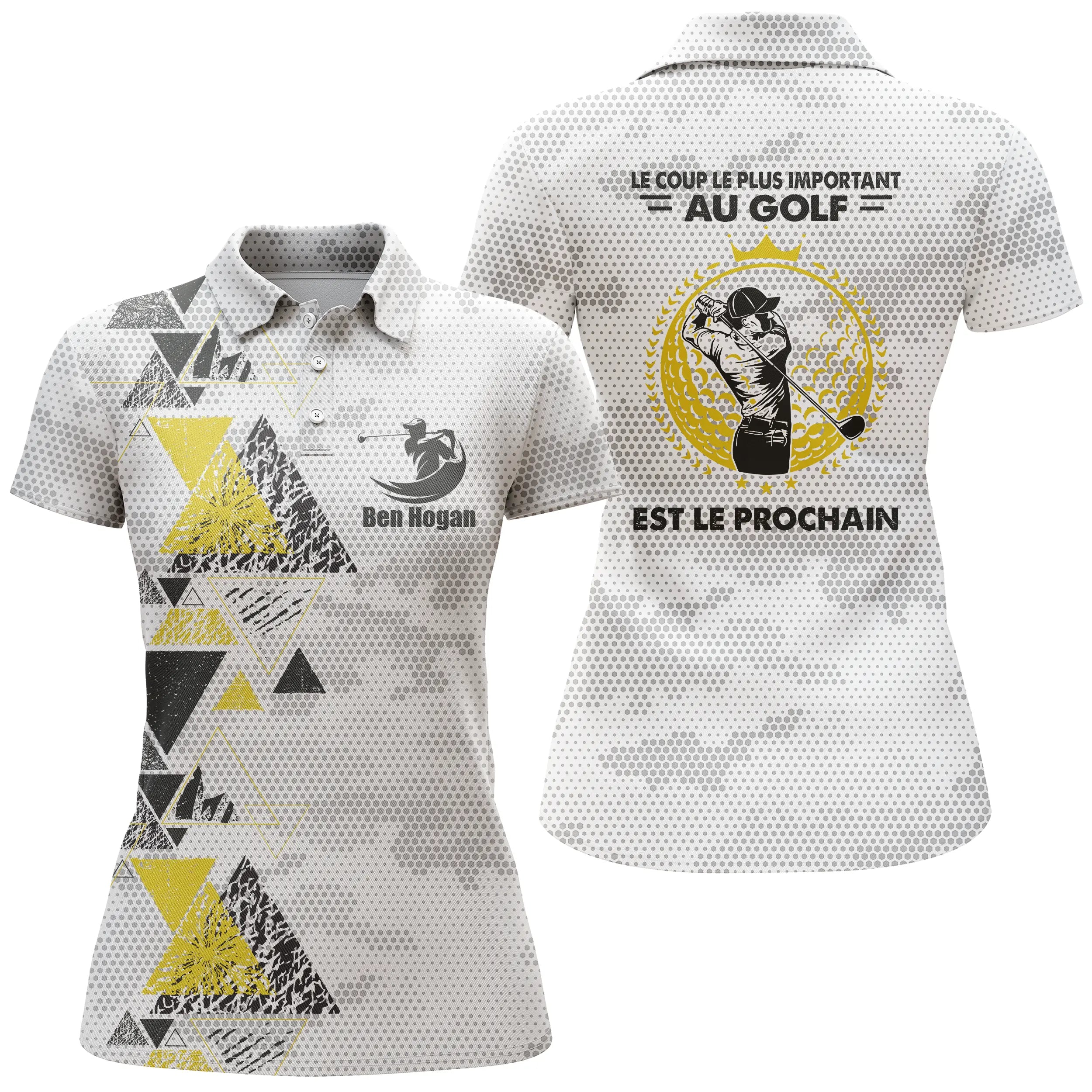 Unique Golf Gift, Customizable Polo for Men and Women, Quick-Drying Sports Polo, The Most Essential Swing in Golf.