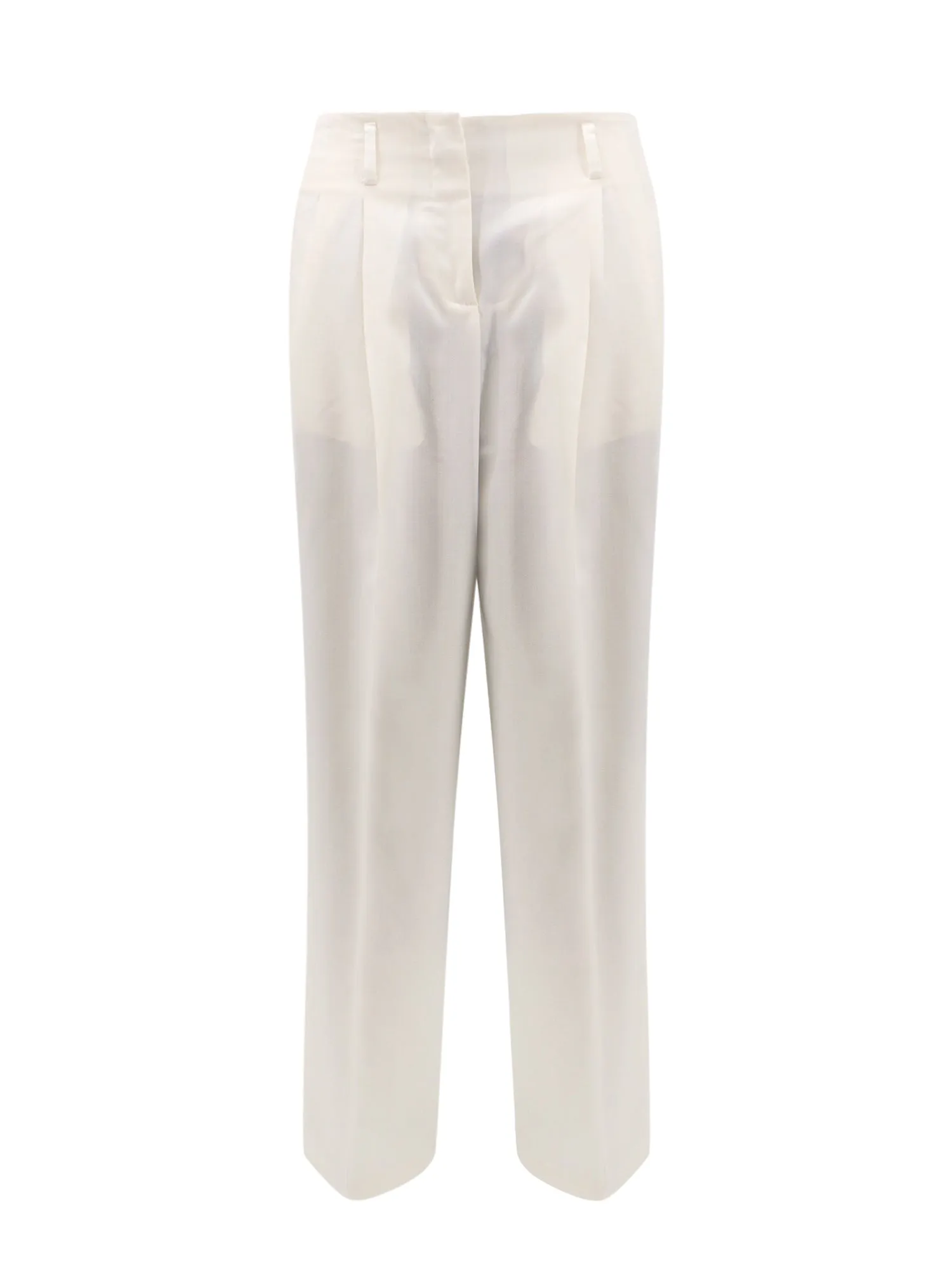 Virgin Wool Trousers with Frontal Pinces