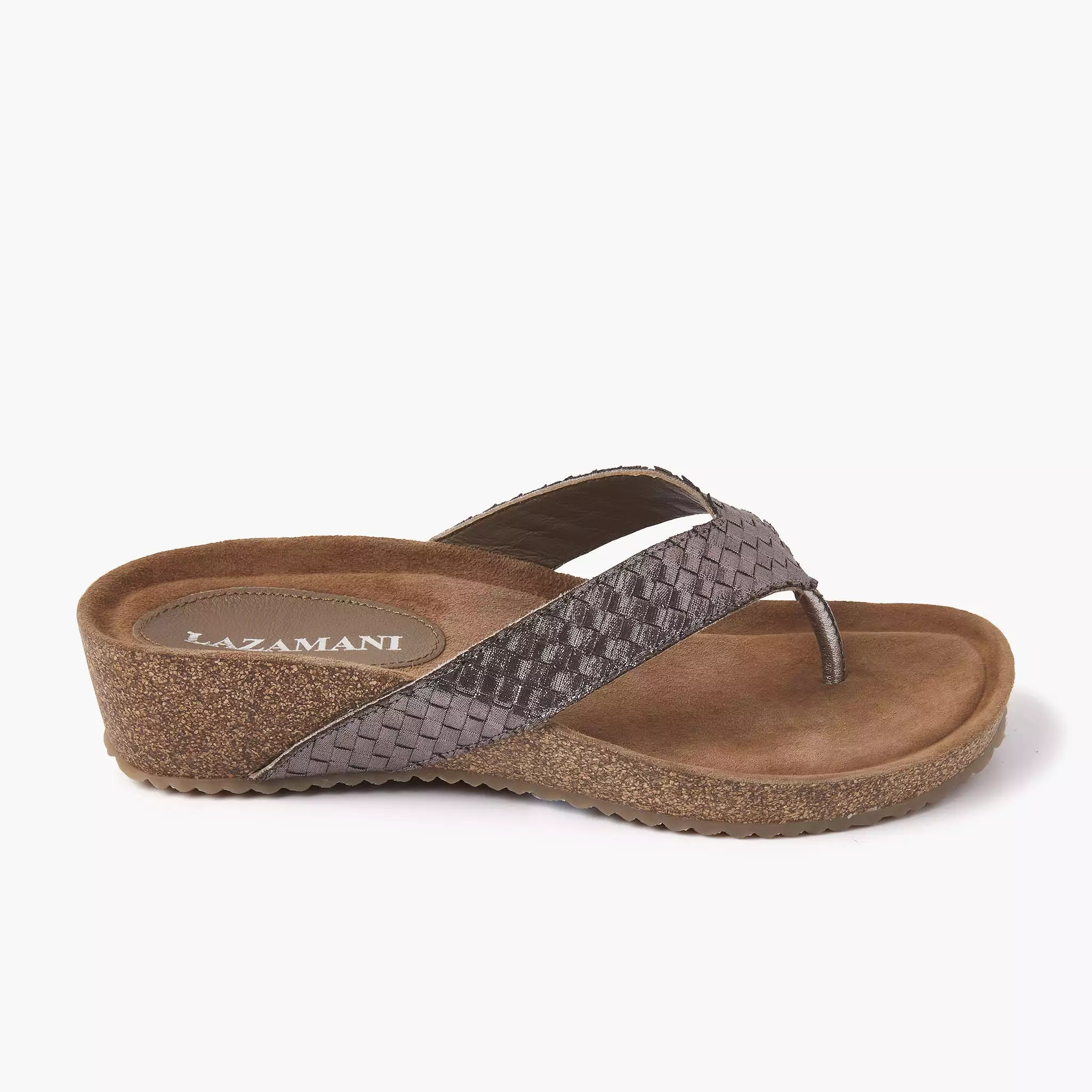 Vivian Pewter Dames Slippers