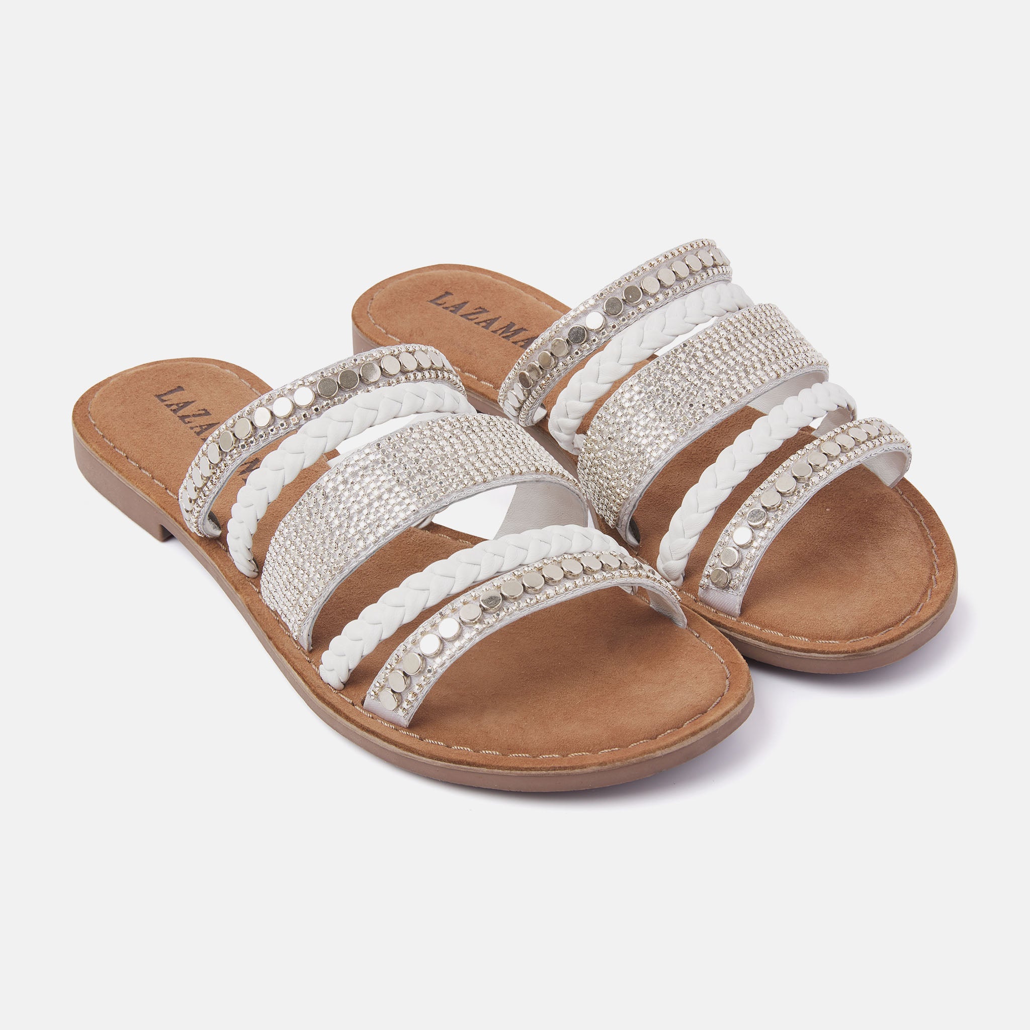 White Slippers 75.531 for Women