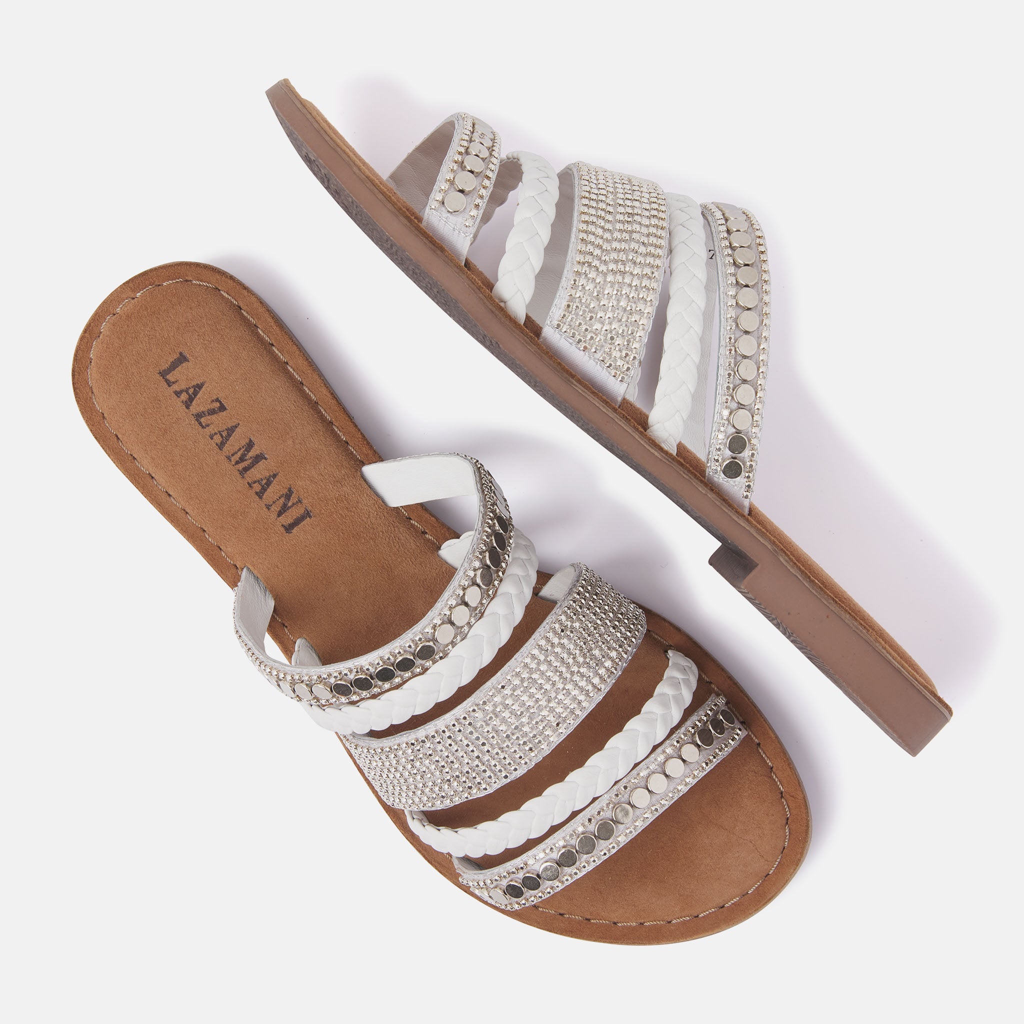 White Slippers 75.531 for Women