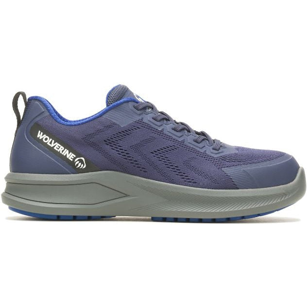 Wolverine Bolt Durashocks Knit Carbonmax Work Shoe - Navy