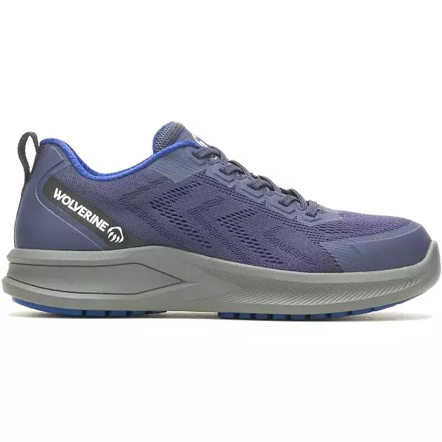 Wolverine Bolt Durashocks Knit Carbonmax Work Shoe Navy