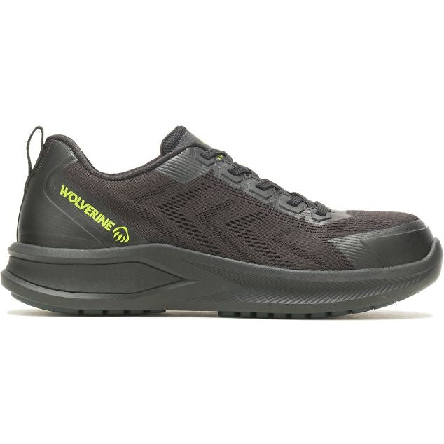 Wolverine Men's Bolt Work Shoe, Carbonmax, Knit, Black W231000