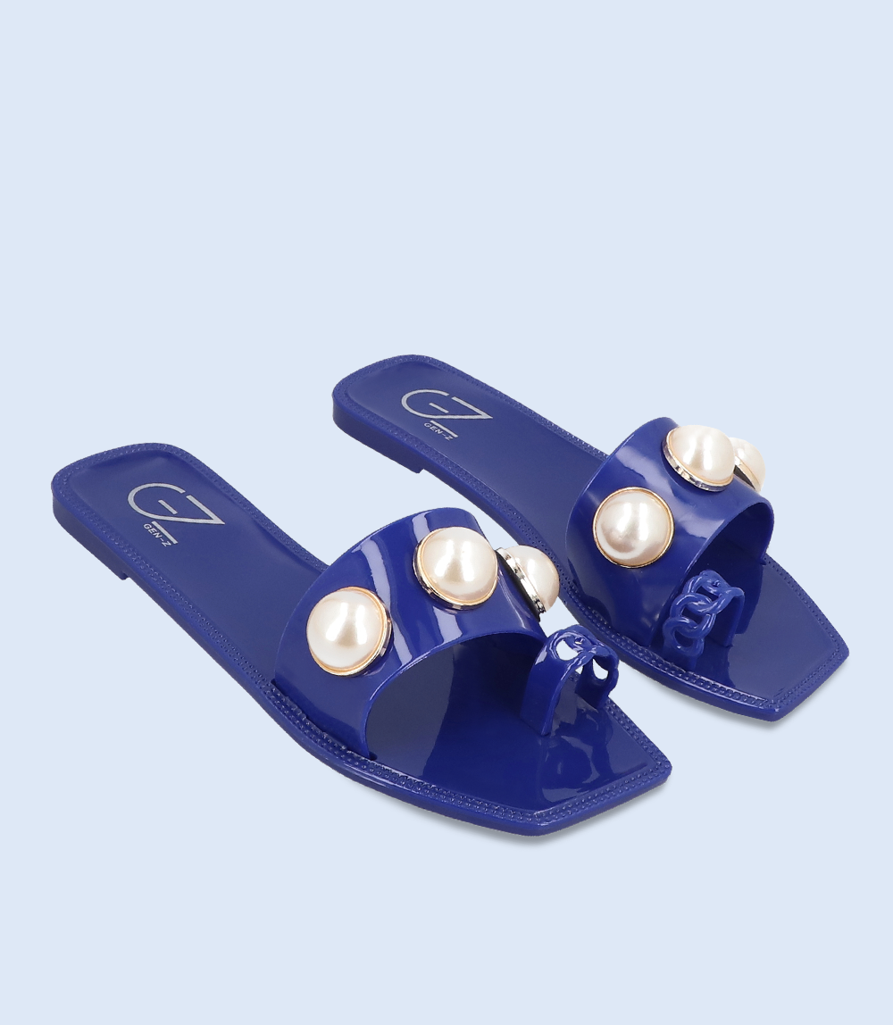 women casual slipper, navy