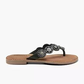 Women's Black Slippers