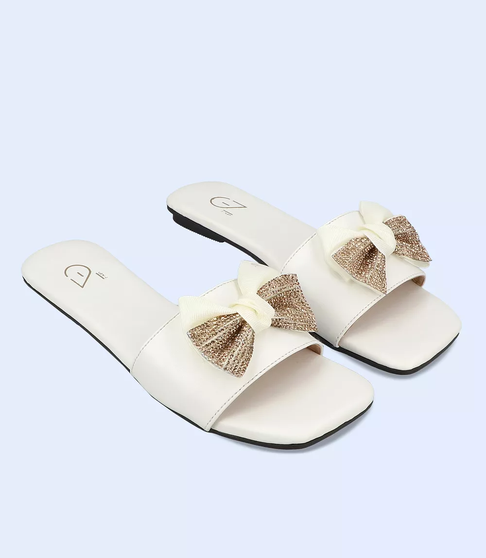 Women's Casual Slipper - BW9493 (White)