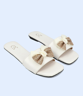 Women's Casual Slipper - BW9493 (White)