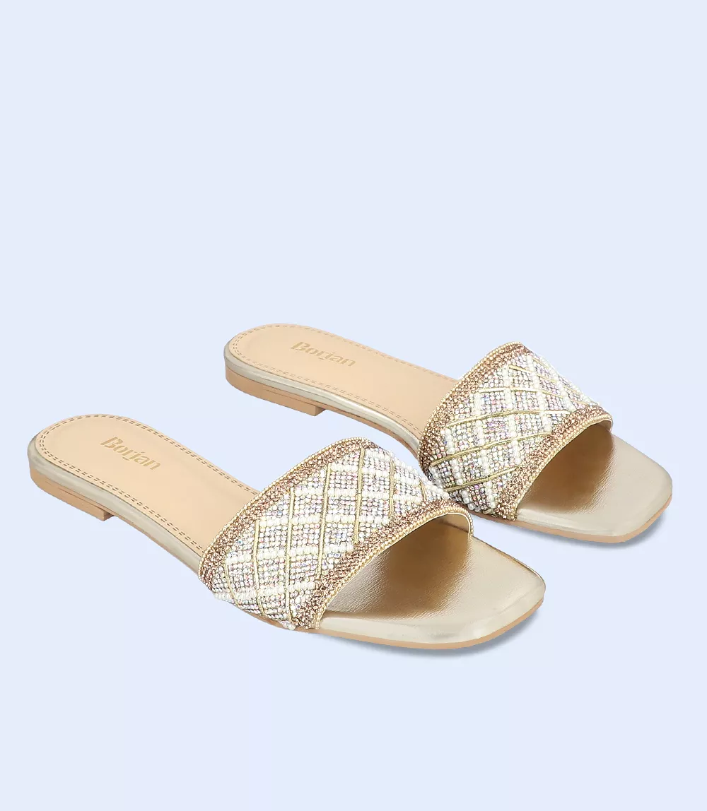 Women's Formal Slipper - BW8751, Golden