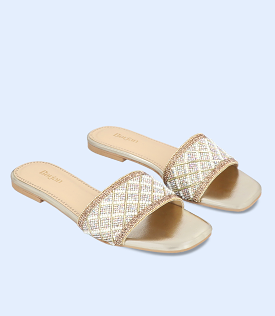 Women's Formal Slipper - BW8751, Golden