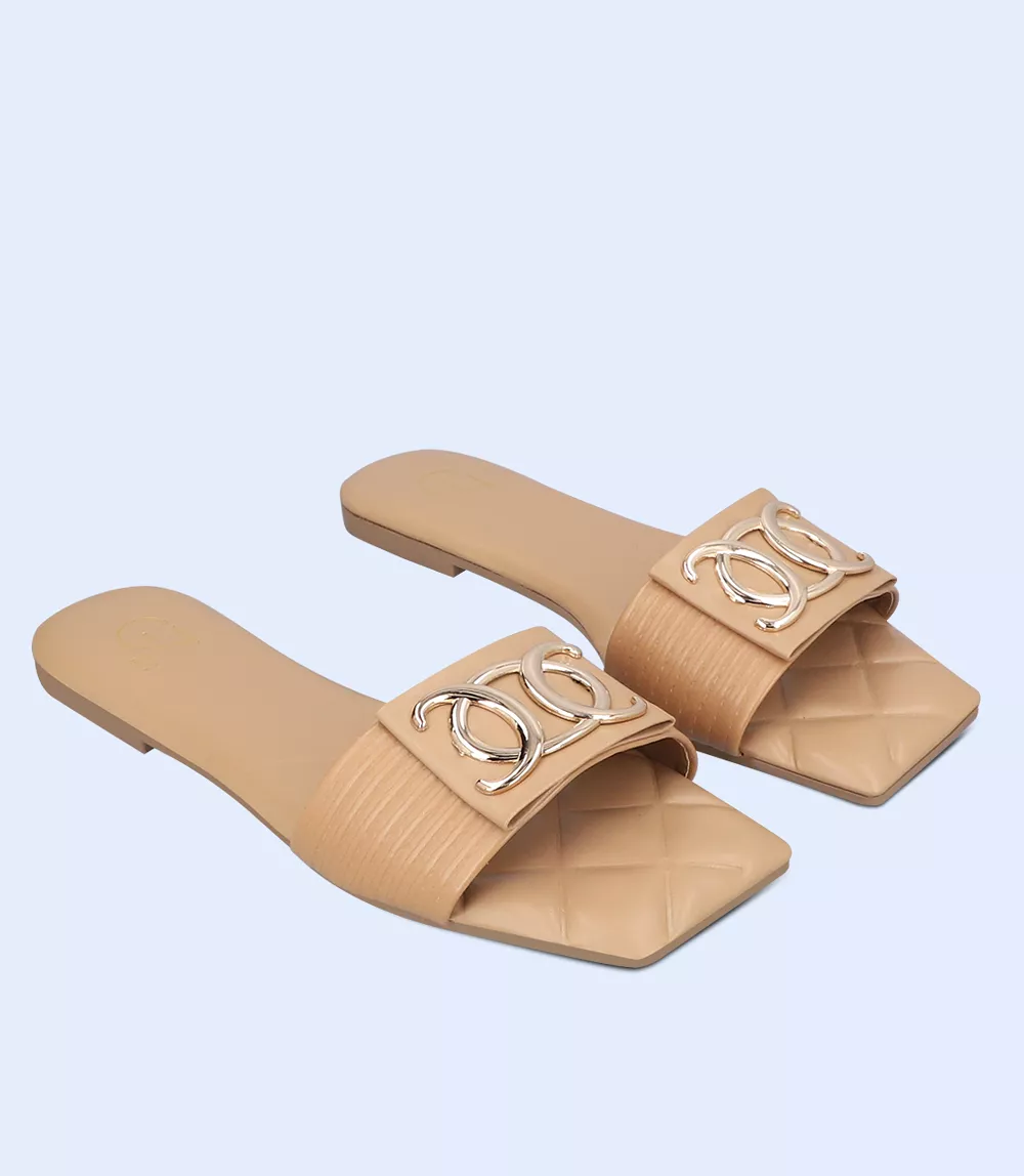 Women's Khaki Casual Slipper BW9429