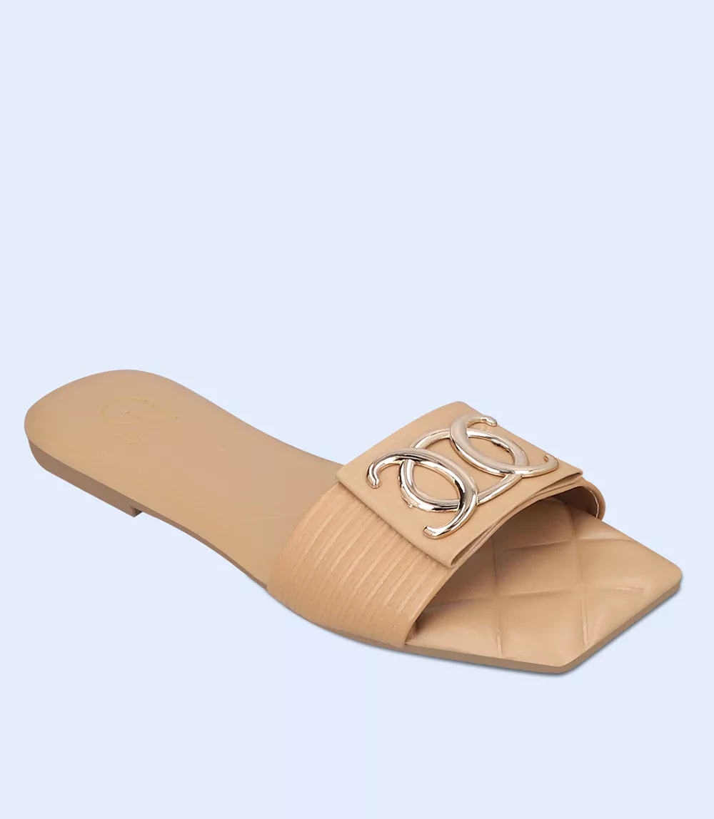 Women's Khaki Casual Slipper BW9429