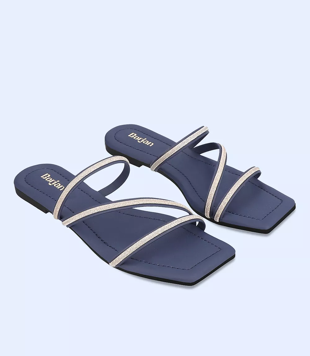 Women's Navy Casual Slipper